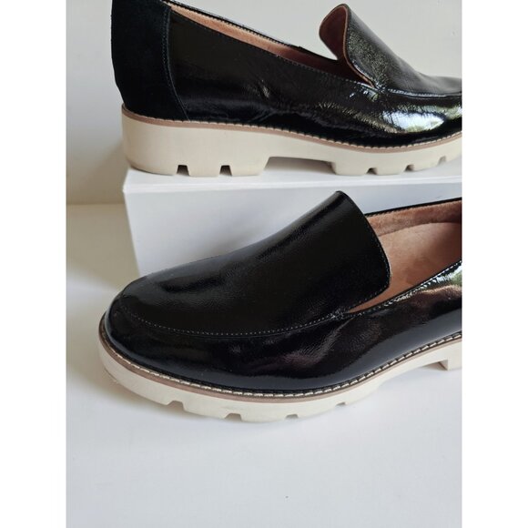 Vionic Kensley Black Patent Leather Slip On Loafer Shoes Platform Womens Size 9 - Picture 3 of 11